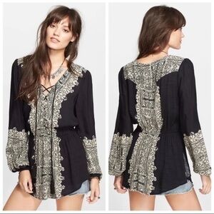 Free People Women's Wildest Moment Black Tunic